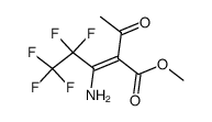 (E/Z)-methyl 2-acetyl-3-amino-4,4,5,5,5-pentafluoro-2-pentenoate Structure