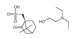 diethyl(2-hydroxyethyl)ammonium (1S)-2-oxobornane-10-sulphonate structure