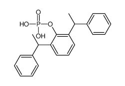 2,6-bis(1-phenylethyl)phenyl dihydrogenphosphate结构式