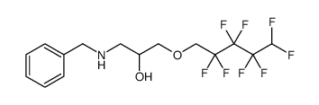 2-Propanol, 1-[(2,2,3,3,4,4,5,5-octafluoropentyl)oxy]-3-[(phenylmethyl)amino] Structure