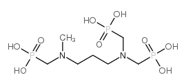 [[[3-[methyl(phosphonomethyl)amino]propyl]imino]bis(methylene)]bisphosphonic acid结构式