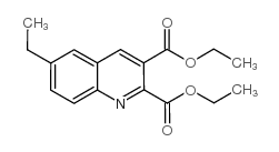 6-乙基喹啉-2,3-二羧酸 二乙酯结构式