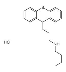 N-[3-(9H-thioxanthen-9-yl)propyl]butan-1-amine,hydrochloride结构式