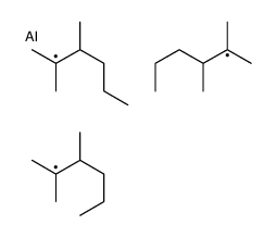 tris(2,3-dimethylhexan-2-yl)alumane结构式