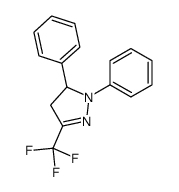 2,3-diphenyl-5-(trifluoromethyl)-3,4-dihydropyrazole Structure