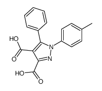 1-(4-methylphenyl)-5-phenylpyrazole-3,4-dicarboxylic acid Structure