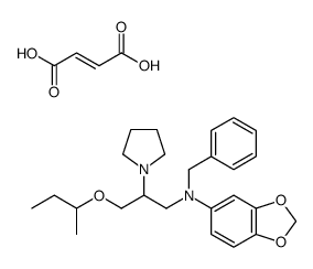 N-benzyl-N-(3-butan-2-yloxy-2-pyrrolidin-1-ylpropyl)-1,3-benzodioxol-5-amine,(E)-but-2-enedioic acid Structure