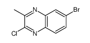 6-bromo-2-chloro-3-methylquinoxaline Structure