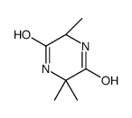 (6S)-3,3,6-trimethylpiperazine-2,5-dione Structure