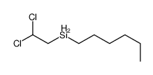 2,2-dichloroethyl(hexyl)silane Structure