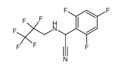 2,4,6-trifluoro-α-[(2,2,3,3,3-pentafluoropropyl)amino]benzeneacetonitrile Structure