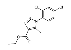 1-(2,4-dichloro-phenyl)-5-methyl-1H-[1,2,3]triazole-4-carboxylic acid ethyl ester结构式