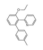 2-(3-ethoxy-4'-methyl-biphenyl-2-yl)-pyridine结构式