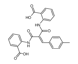 2,2'-[[1,3-dioxo-2-(4-methyl)phenylmethylene-1,3-propanediyl]diimino]bisbenzoic acid结构式