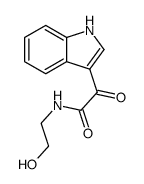 N-(2-hydroxyethyl)-2-(1H-indol-3-yl)-2-oxoacetamide Structure