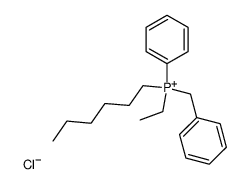 Ethyl-benzyl-hexyl-phenyl-phosphonium-chlorid结构式