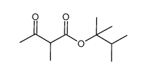 1,1,2-trimethylpropyl 2-methyl-3-oxobutanoate结构式