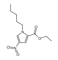 4-nitro-1-pentyl-pyrrole-2-carboxylic acid ethyl ester Structure
