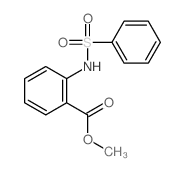 Benzoic acid,2-[(phenylsulfonyl)amino]-, methyl ester Structure