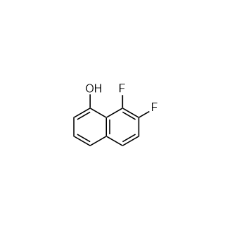 1-Naphthalenol, 7,8-difluoro- Structure