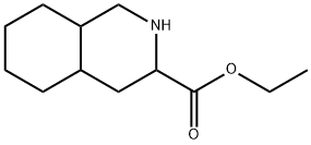 3-Isoquinolinecarboxylic acid, decahydro-, ethyl ester结构式