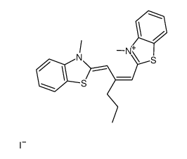 1,3-bis-(3-methyl-benzothiazol-2-yl)-2-propyl trimethinium, iodide Structure