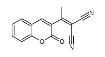 2-[1-(2-oxochromen-3-yl)ethylidene]propanedinitrile Structure