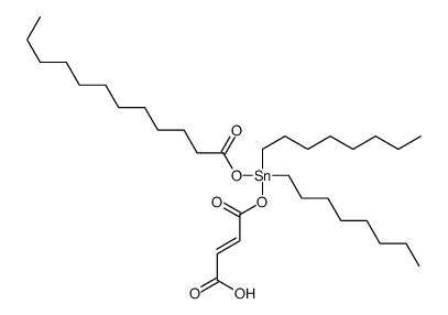 4-[dodecanoyloxy(dioctyl)stannyl]oxy-4-oxobut-2-enoic acid结构式
