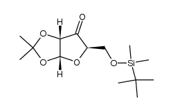 5-O-(tert-butyldimethylsilyl)-1,2-O-isopropylidene-α-D-erythro-pentofuranosyl-3-ulose Structure