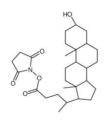 lithocholyl-N-hydroxysuccinimide Structure