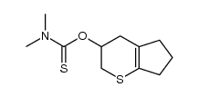 cyclopentano[b]-2,4-dihydro-3-(N,N-dimethyl(thiocarbamoyl))thiapyran结构式