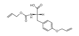 Nα-(allyloxycarbonyl)tyrosine O-allyl ether Structure