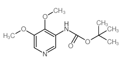 4,5-二甲氧基吡啶-3-氨基甲酸叔丁酯结构式