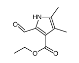 2-Formyl-4,5-dimethyl-pyrrole-3-carboxylic acid ethyl ester结构式
