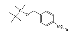 [4-[[(tert-butyldimethylsilyl)oxy]methyl]phenyl]magnesium bromide Structure