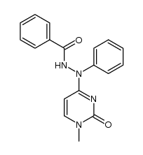 4-(N'-benzoyl-N-phenylhydrazino)-1-methyl-1H-pyrimidin-2-one Structure