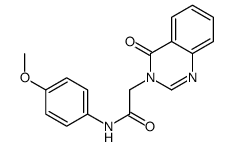 N-(4-methoxyphenyl)-2-(4-oxoquinazolin-3-yl)acetamide结构式