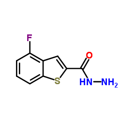 4-Fluoro-1-benzothiophene-2-carbohydrazide Structure