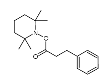 3-phenyl-propionic acid 2,2,6,6-tetramethyl-piperidin-1-yl ester结构式