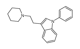 1-Phenyl-3-(2-piperidinoethyl)indole structure