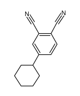 4-cyclohexyl-1,2-dicyanobenzene结构式