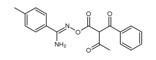p-toluamide O-(α-benzoylacetoacetyl)oxime结构式