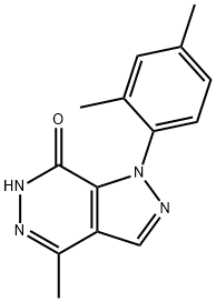 1-(2,4-Dimethylphenyl)-4-methyl-1,6-dihydro-7H-pyrazolo[3,4-d]pyridazin-7-one Structure