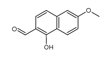 1-hydroxy-6-methoxy-naphthalene-2-carboxaldehyde Structure