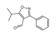 3-phenyl-5-propan-2-yl-1,2-oxazole-4-carbaldehyde Structure