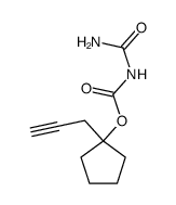 Cyclopentanol, 1-(2-propynyl)-, allophanate (6CI) Structure