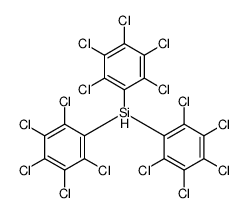 tris(2,3,4,5,6-pentachlorophenyl)silane Structure