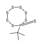 8-tert-butyl-8-sulfanylidene-1,2,3,4,5,6,7,8λ5-heptathiaphosphocane Structure