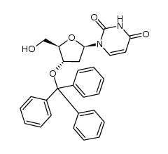 2'-deoxy-3'-O-triphenylmethyluridine结构式