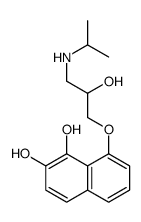 8-[2-hydroxy-3-(propan-2-ylamino)propoxy]naphthalene-1,2-diol结构式